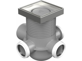 Vpusti Chudej –  Chuděj PVM 50 125 x 125 mm, oceľ, Ceramics, K3