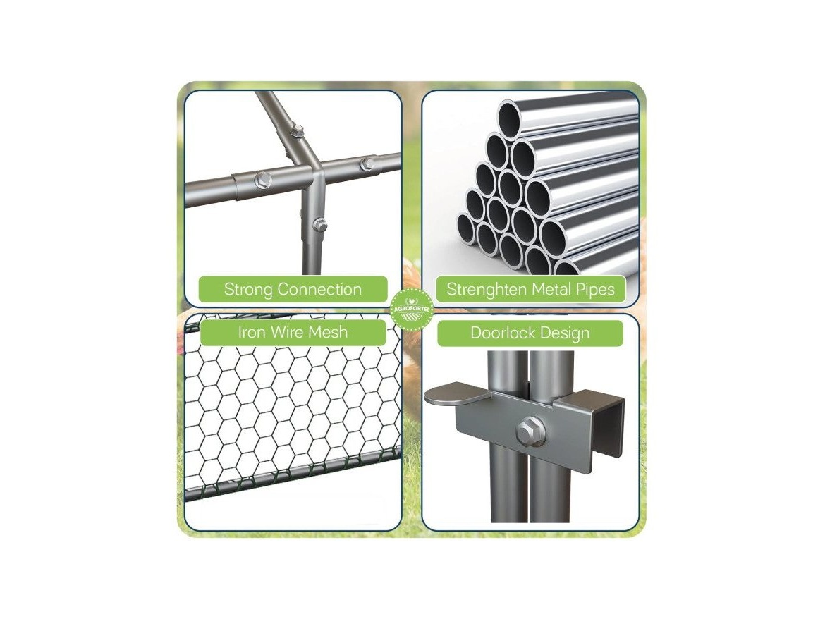 Scobax Kovový výběh - venkovní klec MRC 3x1x1 m