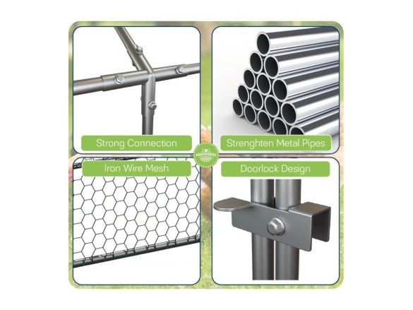 Scobax Kovový výběh - venkovní klec MRC 3x1x1 m