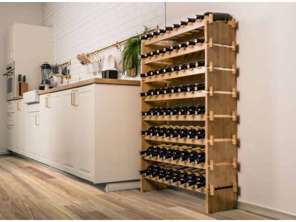 G21 Regál na víno  na 72 lahví, bambusový