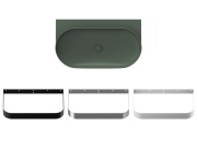 Ravak Umyvadlo Yard 80, bez otvoru pro baterii, bez přepadu, antracit