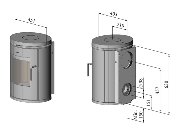 Kandalló kályha Morsø 6170 5,8 kW