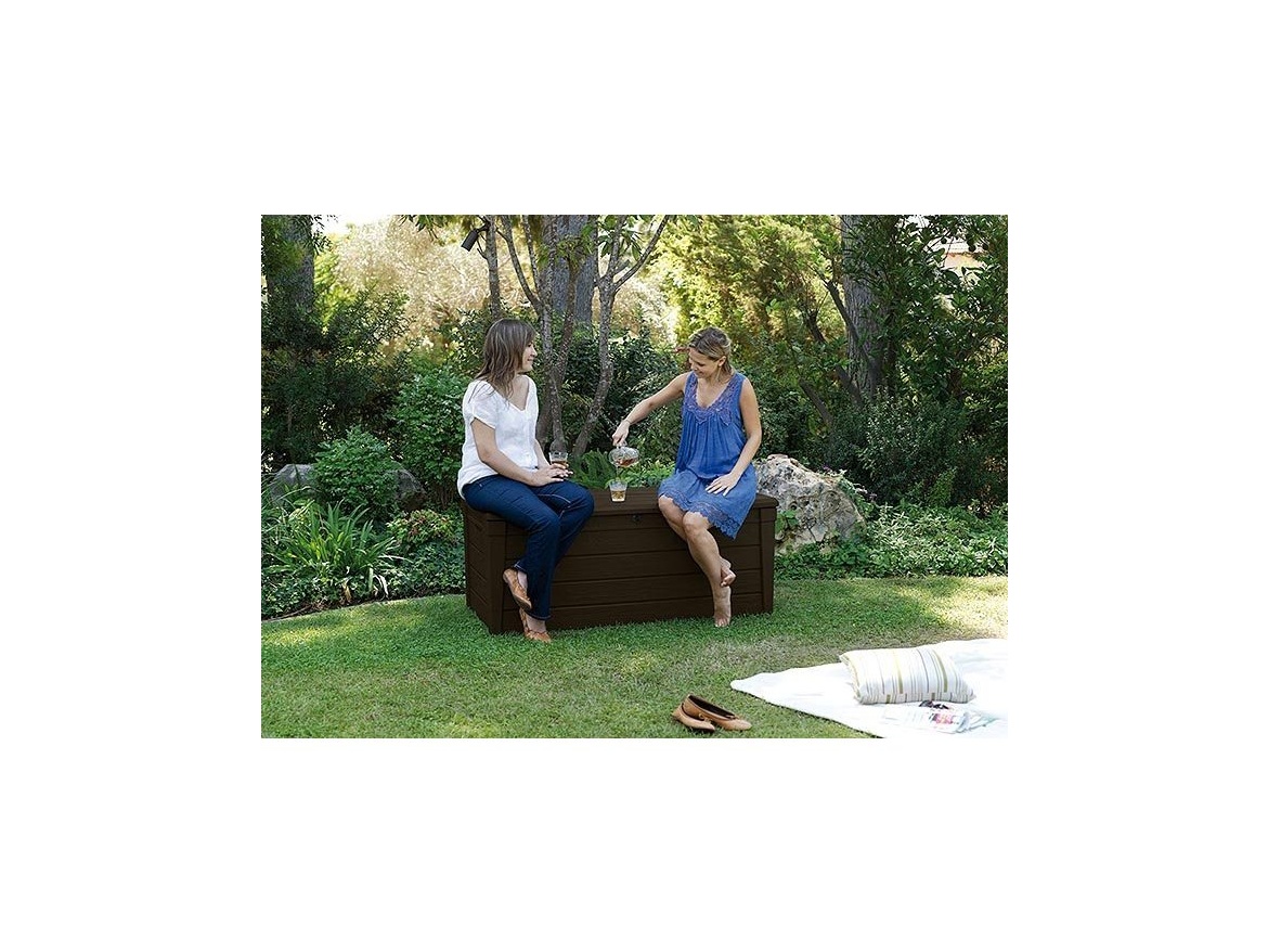 Keter Keter Brightwood - zahradní box 455 L - 145 x 70 x 60,5 cm - hnědý