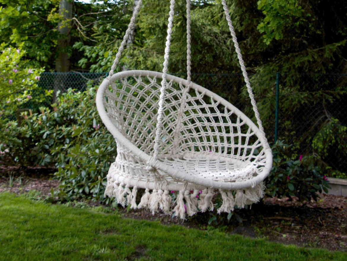 Závesné kreslo Hamaka Macramé