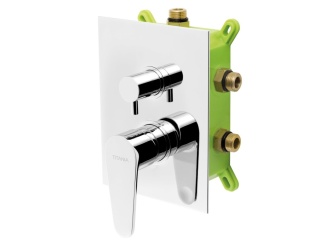 Vodovodné batérie – Novaservis Sprchová baterie Titania Fresh, chrom, podomítková, bez příslušenství, BOX96051RX,0