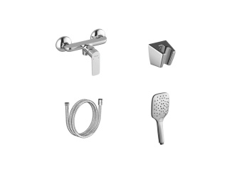 Sprchové –  Ravak CL 032.00CR.+S Sprchová nástenná batéria so sprchovým setom, chróm