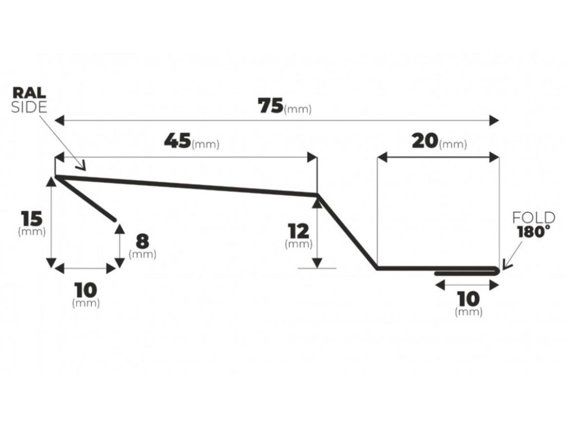 Ukončovacia lišta Tegola N