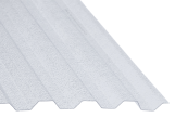 Covernit Trapézový polykarbonát čirý s hrubou strukturou