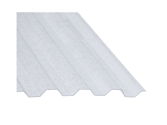 Covernit Trapézový polykarbonát čirý s hrubou strukturou