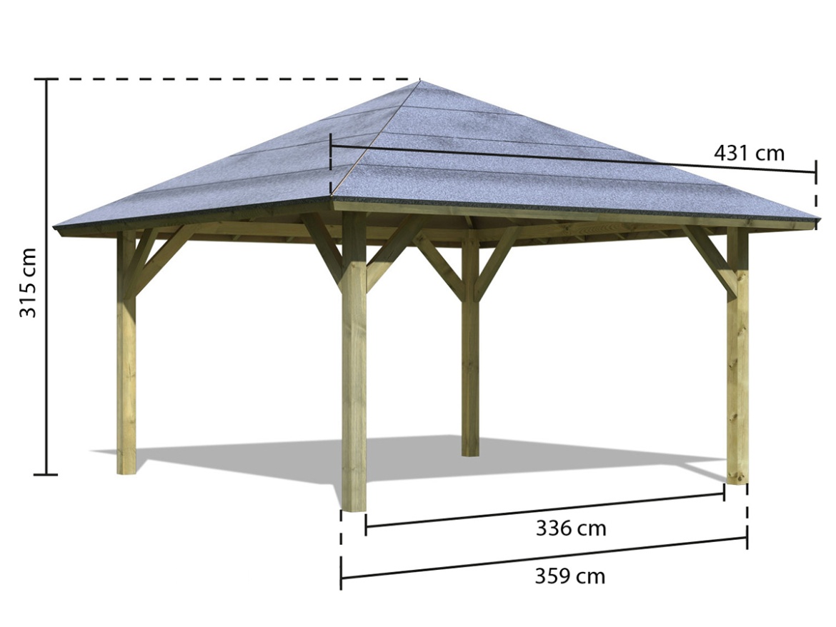 Přístřešek na auto Karibu Kirn
