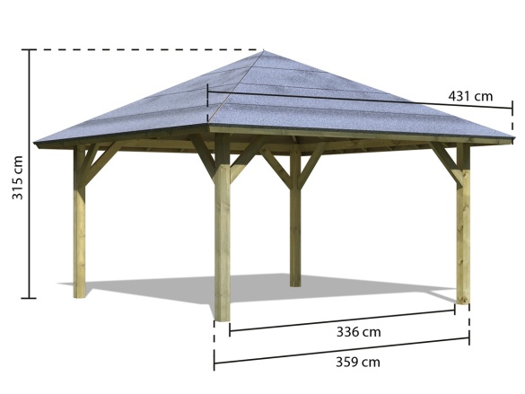 Přístřešek na auto Karibu Kirn