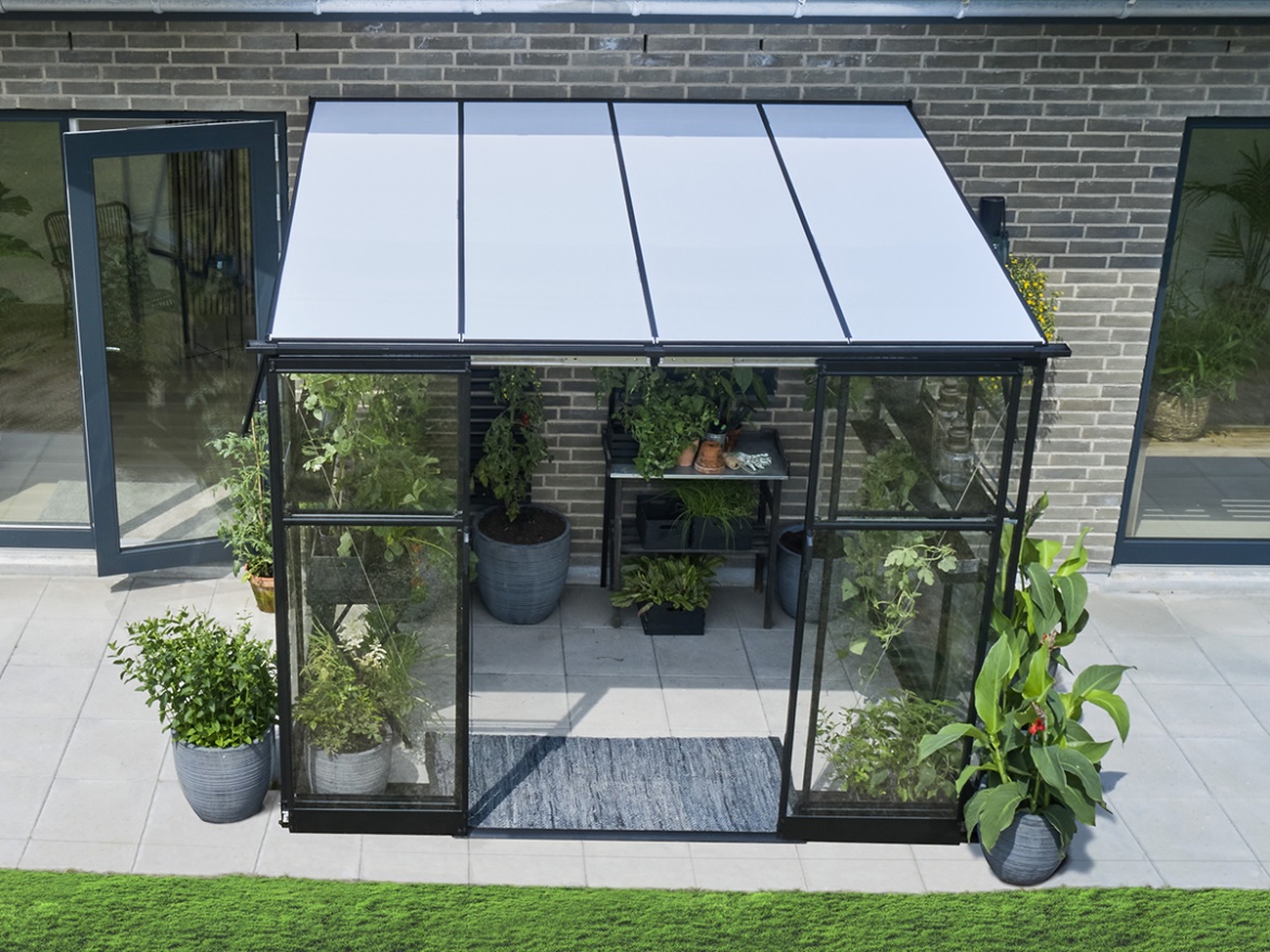 Skleník Halls Qube Lean-to