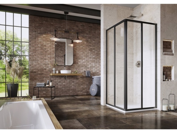 Ravak TD F 066.20BL.O1.RB070 Podomítková baterie 1-cestná bez tělesa, černá