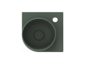 Ravak Umývátko Yard 28 C, s otvorem pro baterii, bez přepadu, antracit