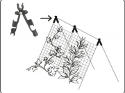 Bradas Štítová spojka pro tyčky k rostlinám 16mm - 3ks