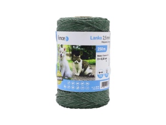 Állattenyésztés –  Scobax Lanko pro elektrický ohradník, průměr 2,5 mm, zelené, délka 250 m