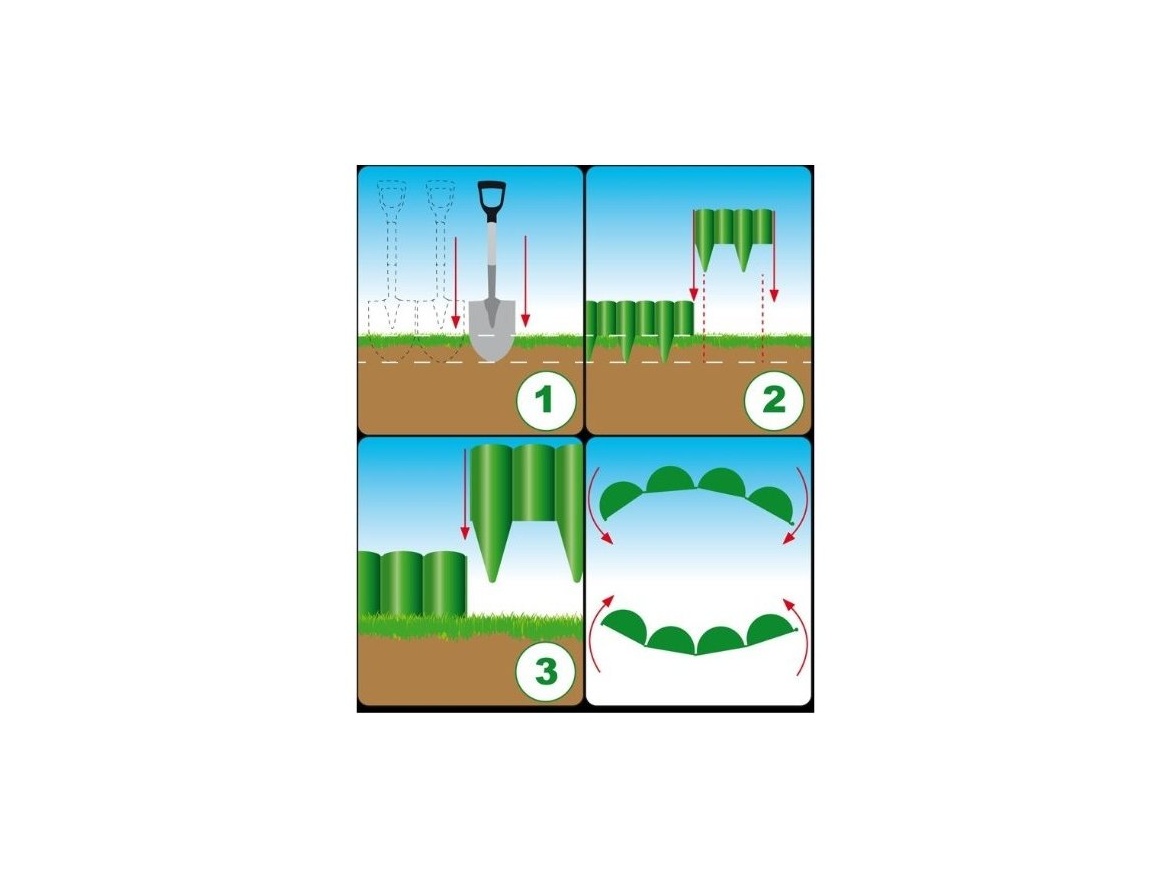 Bradas Okrasná zahradní palisáda - obrubník / plůtek PALGARDEN Bradas 2,5 m hnědý