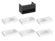 Ravak SD Lite 80 skříňka pod umyvadlo Grey Green