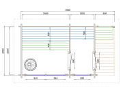 Sauna Tuindeco Tampere M 40