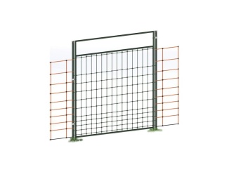 Chov zvierat –  Scobax Vchodová branka k elektrické ohradníkové síti, 125 cm