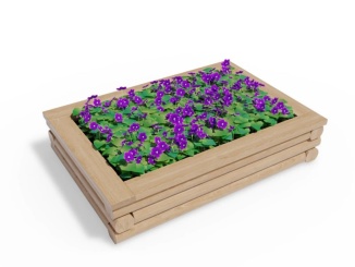 Dřevěné –  Česká Manufaktura Variogrow obdelník 27,5 cm, 90 x 130 cm, včetně dna, bez nopové fólie