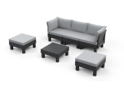 Keter Zahradní nábytek  Elements 5místný modulární set grafitový