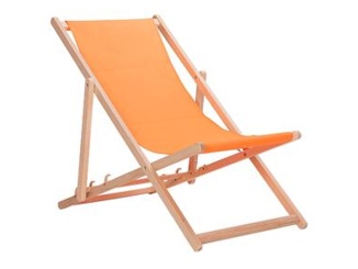 Bútor –  Fortus Zahradní lehátko klasik - oranžové
