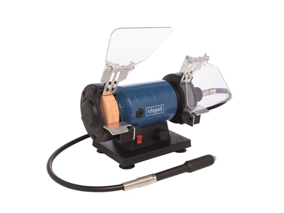 Dvojkotúčová brúska/leštička so systémom Flexidrive Scheppach HG 35