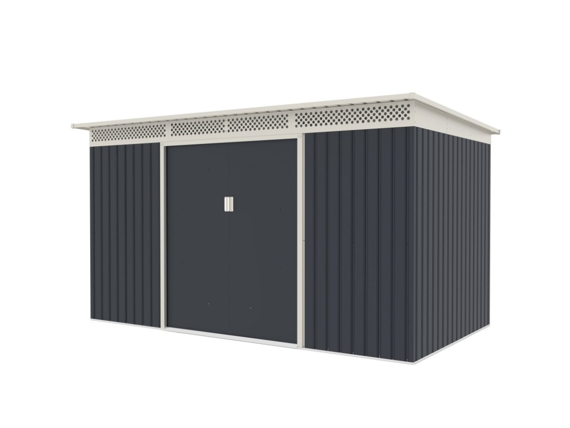 G21 Zahradní domek  GRAH 700 - 340 x 206 cm, antracitový