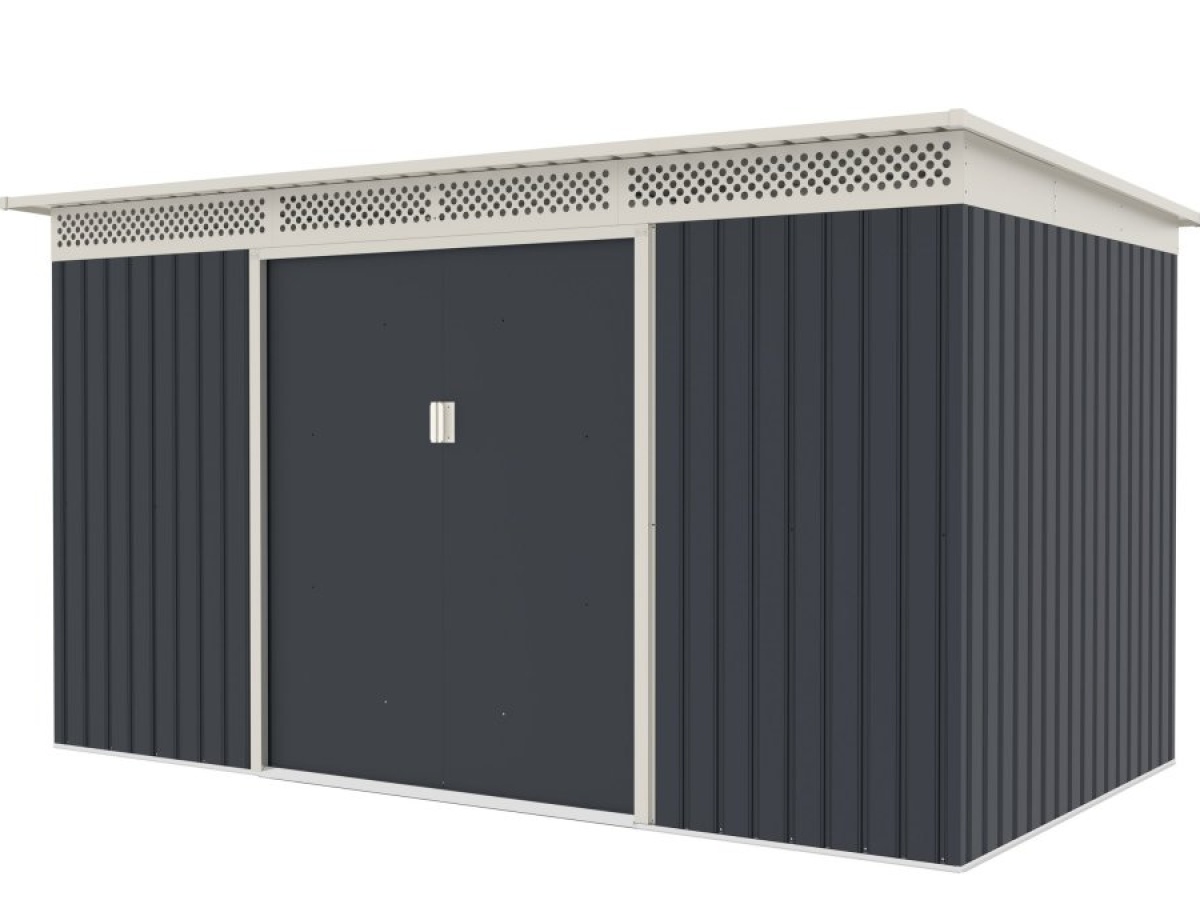 G21 Zahradní domek  GRAH 700 - 340 x 206 cm, antracitový