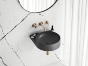 Ravak Umyvadlo Yard 40, bez otvoru pro baterii, bez přepadu, antracit