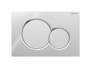 Geberit Ovládací tlačítko Sigma01 chrom/matný, kulatá tlačítka,  115.770.JQ.5
