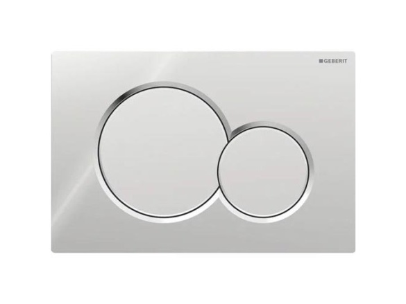 Geberit Ovládací tlačítko Sigma01 chrom/matný, kulatá tlačítka,  115.770.JQ.5