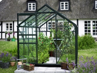 Classic Halls üvegházak –  Halls Popular 2,0 m x 1,9 m, zöld, standardní sklo 3 mm