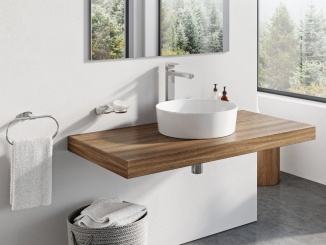 Koupelna a WC –  Ravak Umývadlo Uni 40, bez otvoru pre batériu, bez prepadu, biela