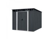 Zahradní domek kovový 2,4 x 2,8 m s pultovou střechou antracit Riwall PRO RMSP 9x8 Anthracite LUX