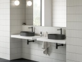 Ravak EL 015.10WV Umyvadlová stojánková baterie 335 mm bez výpusti, White Velvet