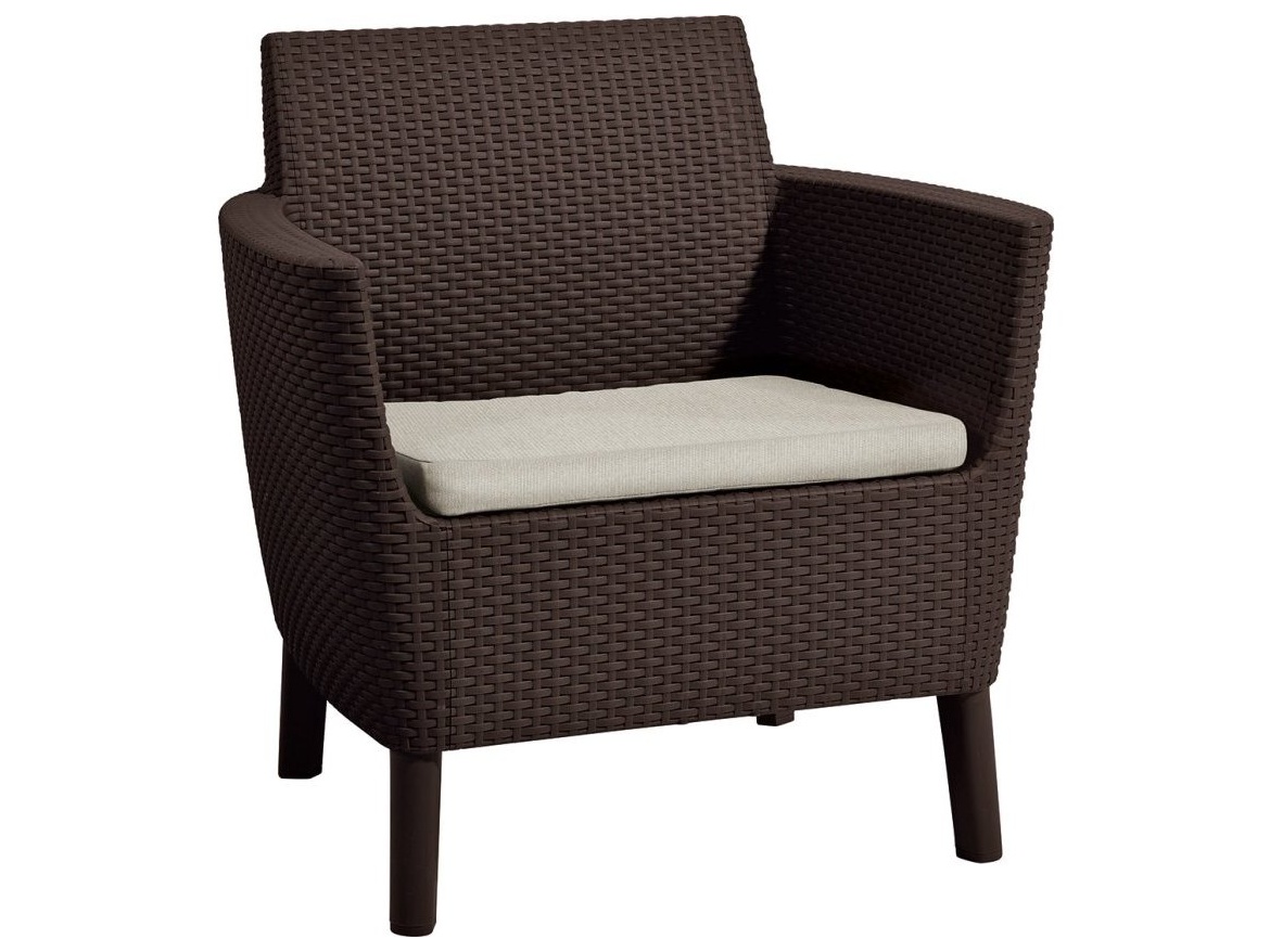 Keter Zahradní set  Salemo 3 Seater Sofa - hnědá / béžová
