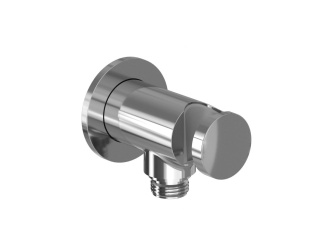 Sprchové vybavenie –  Ravak 707.10WHM Podomietkový vývod s držiakom sprchy, biela matná