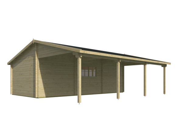 Tuindeco Berggren Garage-carport | 58mm | impregnated brown