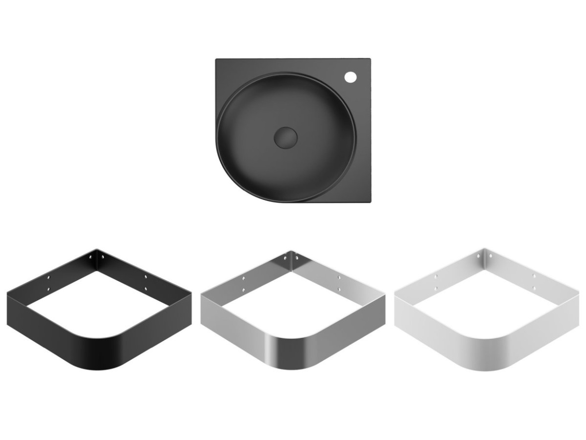 Ravak Umyvadlo Yard 45 C, s otvorem pro baterii, bez přepadu, bílá