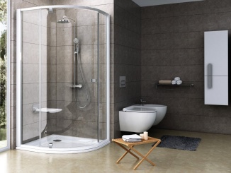 Koupelna a WC –  Ravak PSKK3 90x90, bílá/chrom+transparent