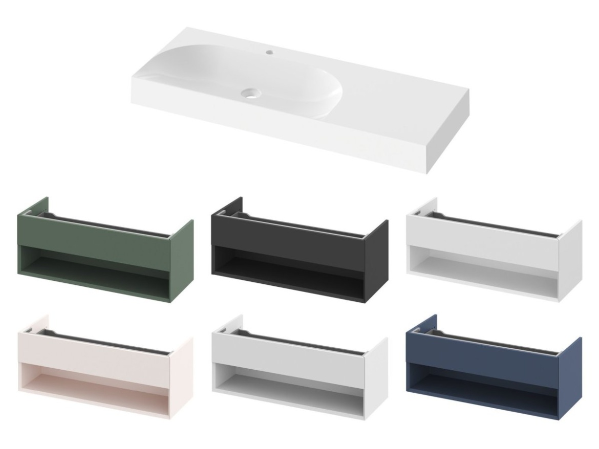 Ravak Umyvadlo Lite 120/80 P, s otvorem pro baterii, bez přepadu