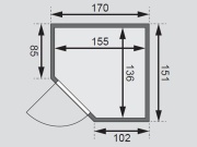 Finská sauna Karibu Faurin