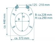 WC sedátka, záchodová prkna Schütte GINGKO und WOOD | Duroplast, Soft Close