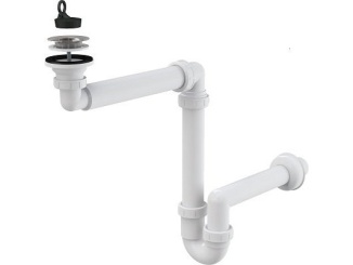 Kiegészítők –  Alcadrain Umyvadlový sifon A413 s výpustí 63 mm, odpad 40 mm,  A413