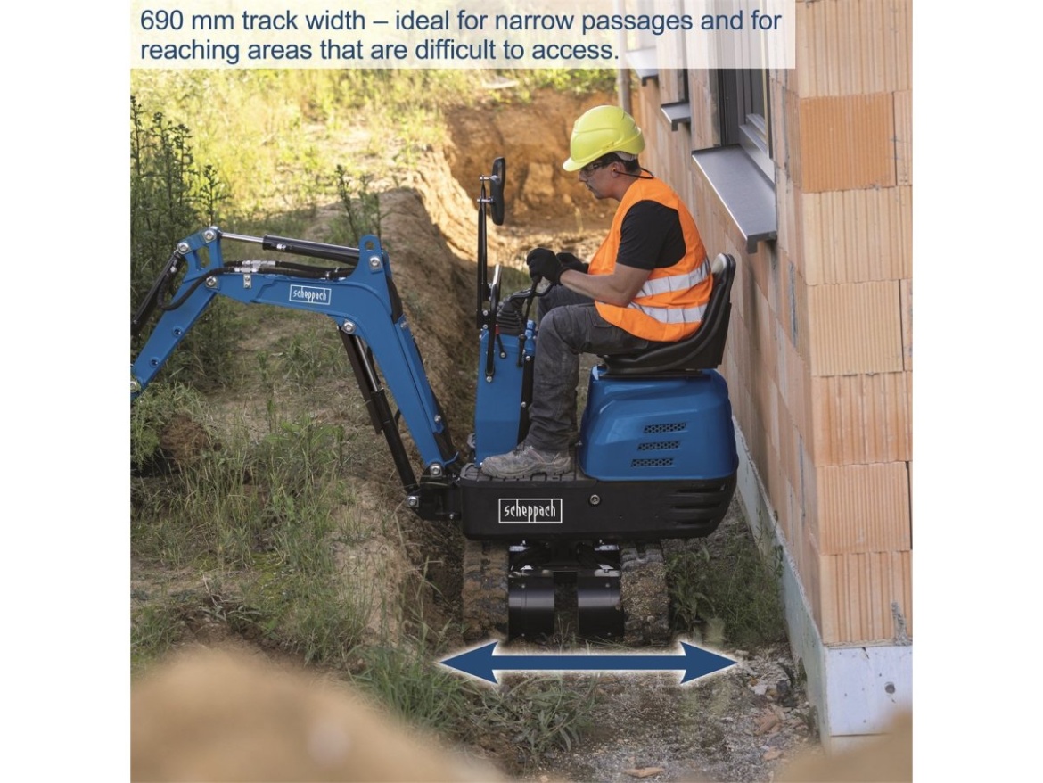 Scheppach EXC 815 - Minibagr