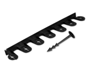 Kertek –  Bradas Skrytá zahradní obruba PALISGARDEN Bradas- 3 m černá