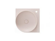 Ravak Umývadlo Yard 45 C, s otvorom pre batériu, bez prepadu, biela matná