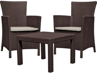 Zahrada –  Keter Balkónový set Allibert Rosario - hnědá / krémová